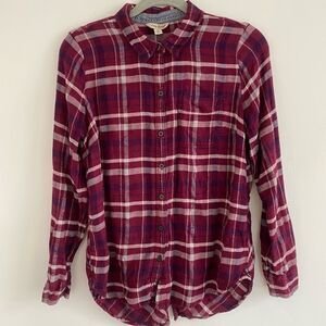 Lucky Brand Red Flannel Button Down